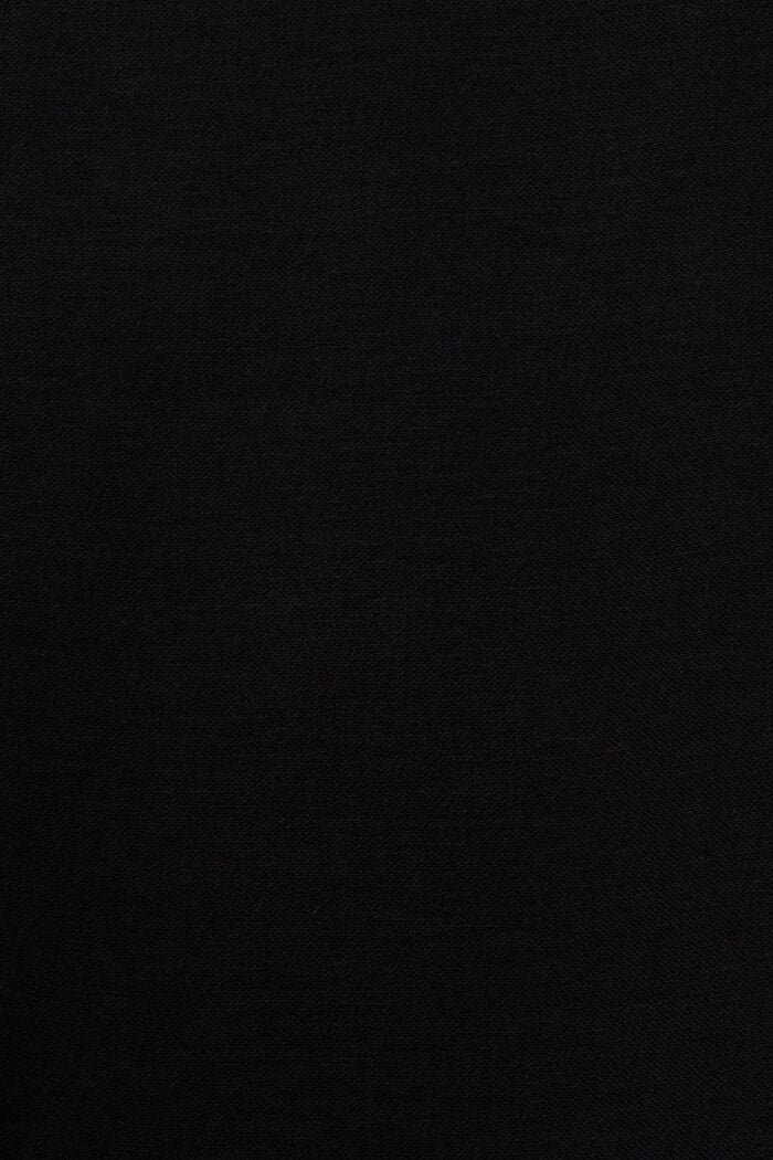 Vestido camisero realizado en tejido de punto, BLACK, detail image number 5