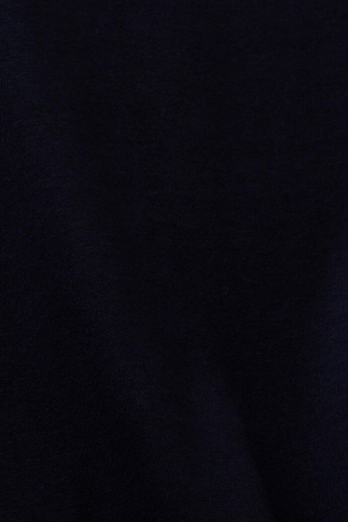 Camiseta de manga larga de algodón, NAVY, detail image number 5