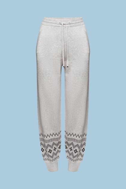 Pantalón de punto de estilo escandinavo confeccionado en una mezcla de lana y cachemir