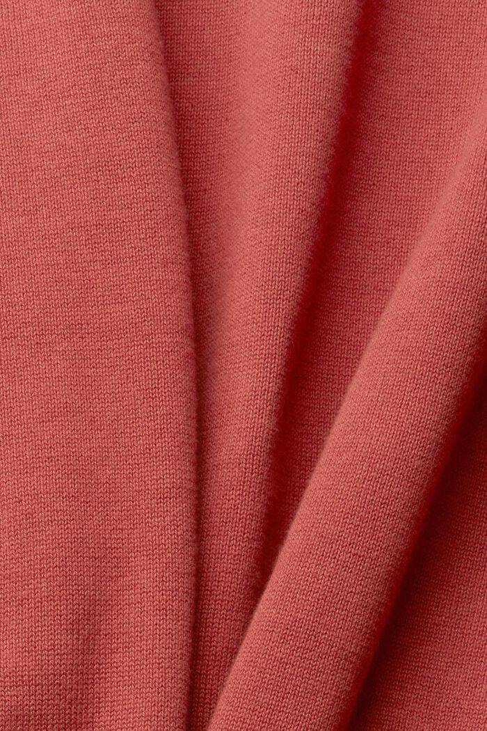 Jersey con cuello vuelto, 100% algodón, NEW TERRACOTTA, detail image number 1