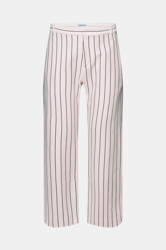 Pantalón de traje a rayas en piqué de algodón, LIGHT PINK, detail image number 7