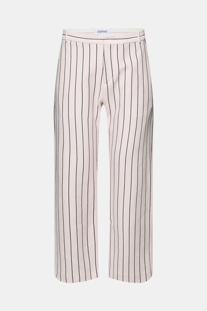 Pantalón de traje a rayas en piqué de algodón