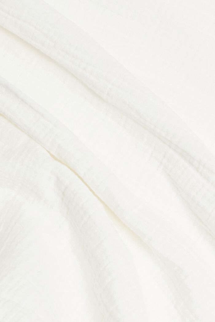 Blusa oversize con efecto arrugado, OFF WHITE, detail image number 4