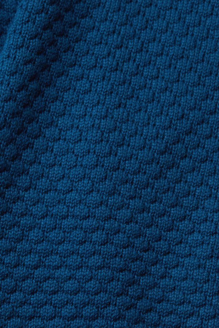 Jersey en punto con textura, NEW PATROL BLUE, detail image number 1