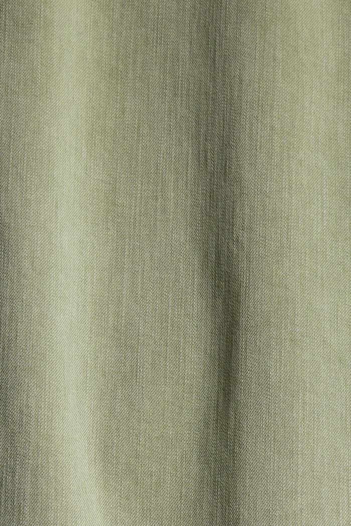 Falda de tubo confeccionada en una mezcla de algodón ecológico, LIGHT KHAKI, detail image number 4