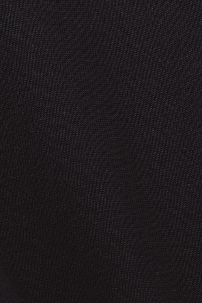Vestido estilo camiseta de largo midi, BLACK, detail image number 5