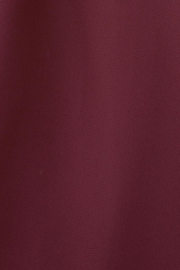Reciclada: blusa de gasa, AUBERGINE, detail image number 5
