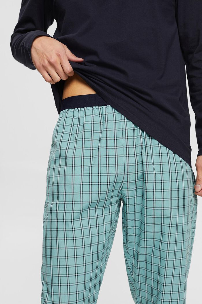 Pijama de algodón, NAVY, detail image number 2