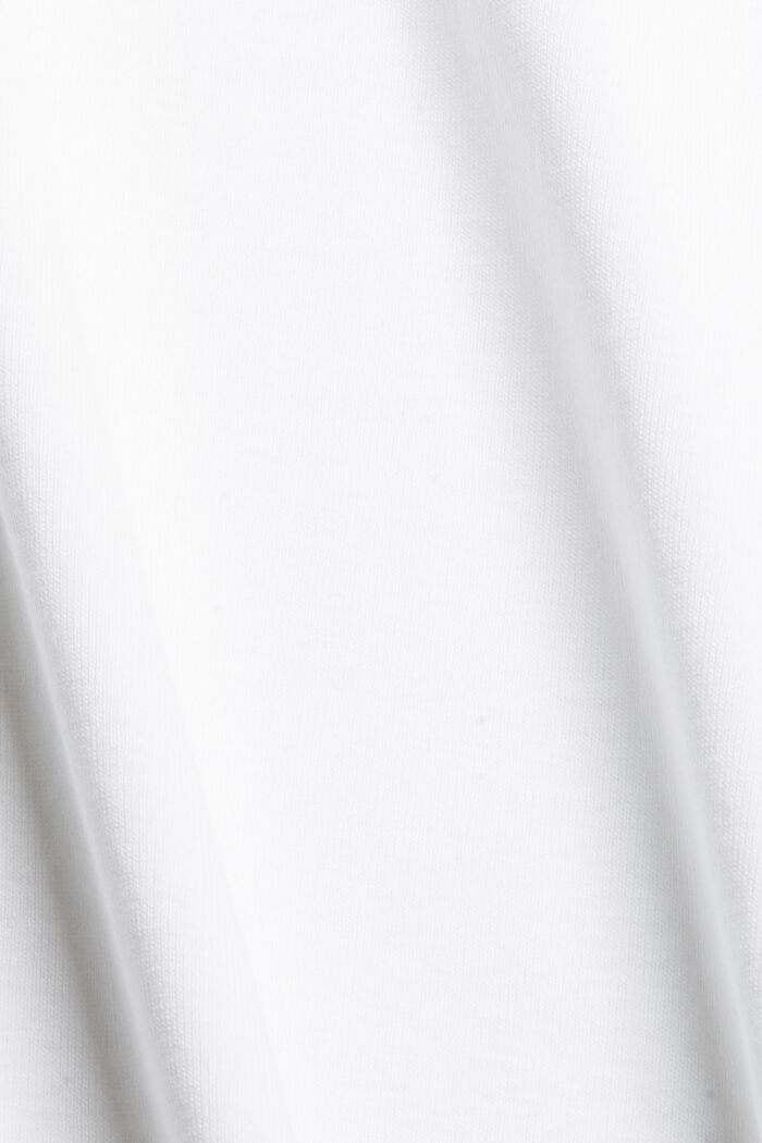 Blusa túnica realizada en 100 % algodón ecológico, WHITE, detail image number 4