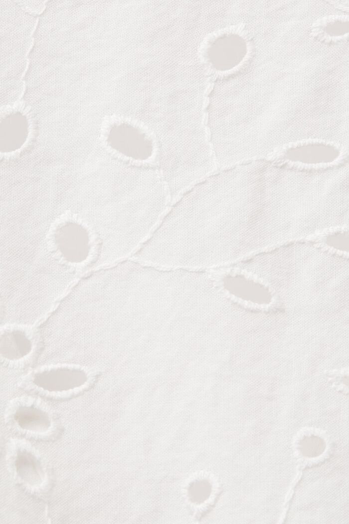 Blusa de encaje sin mangas, 100% algodón, OFF WHITE, detail image number 4