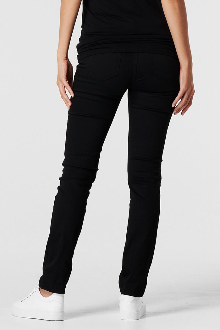 Pantalones elásticos con faja premamá, BLACK, detail image number 2