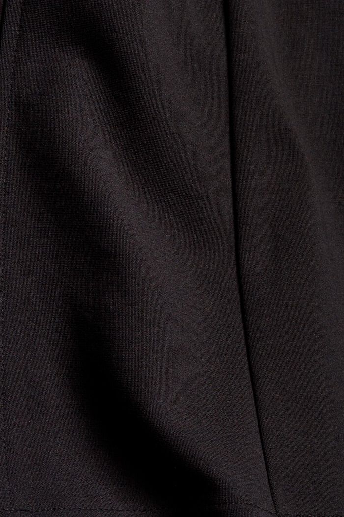 Falda de jersey con cordón y cremalleras, BLACK, detail image number 4