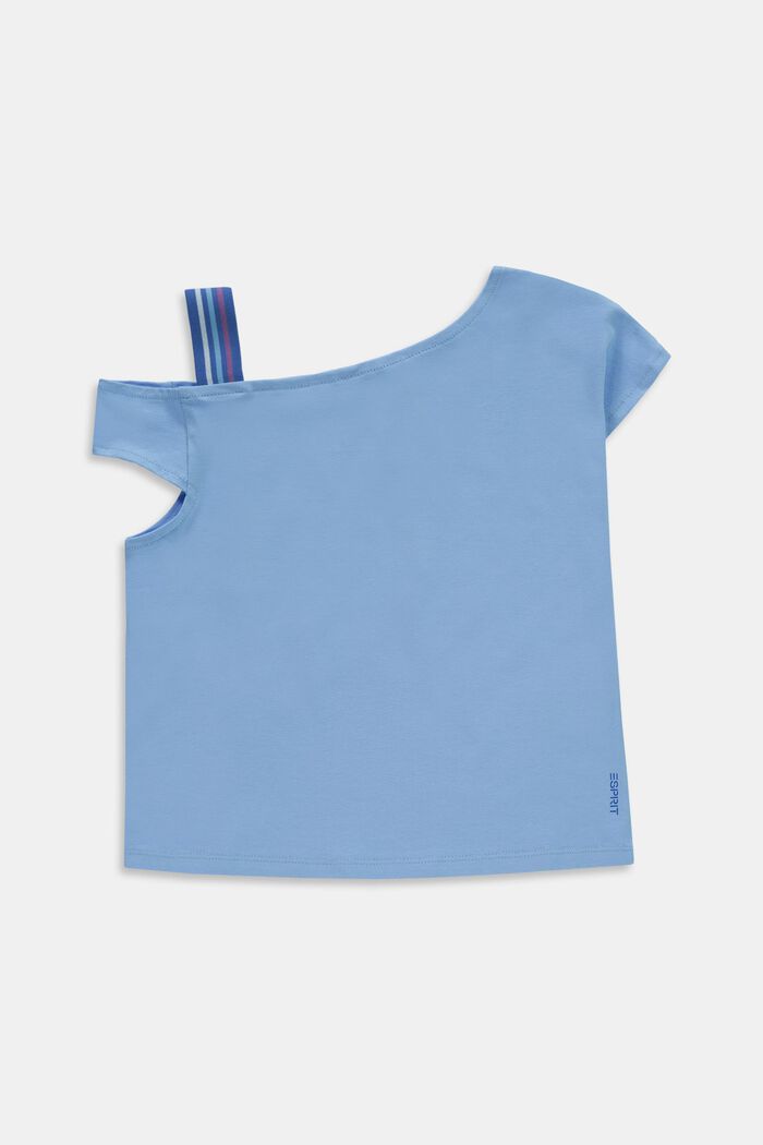 Camiseta con escote asimétrico, BRIGHT BLUE, detail image number 0