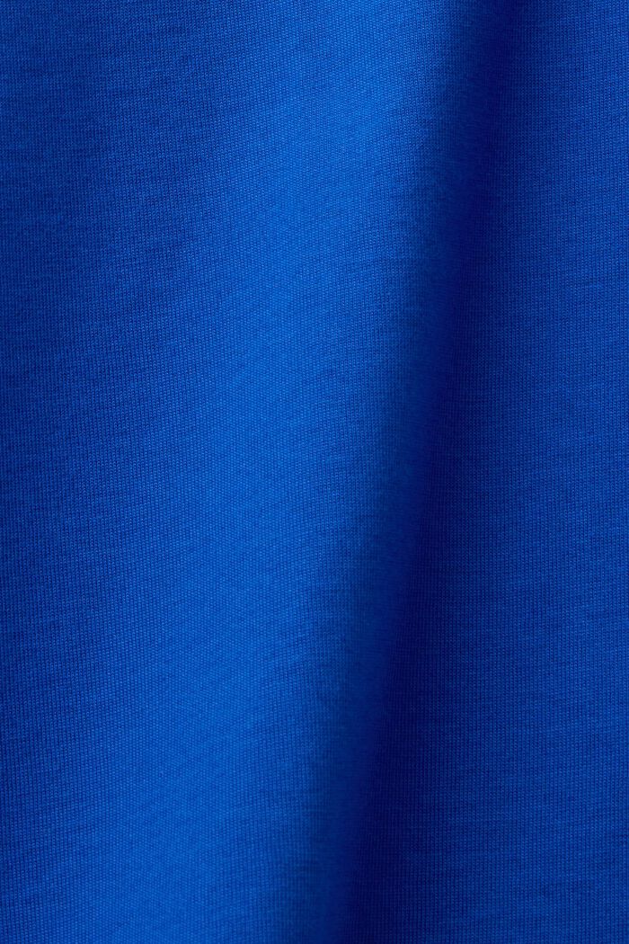 Camiseta de algodón pima con cuello redondo, BRIGHT BLUE, detail image number 5