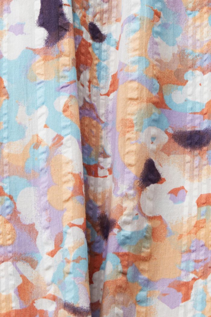 Blusa de algodón estampado, PURPLE, detail image number 6