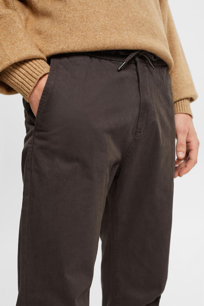 Pantalones chinos con cordón en la cintura, ANTHRACITE, detail image number 2