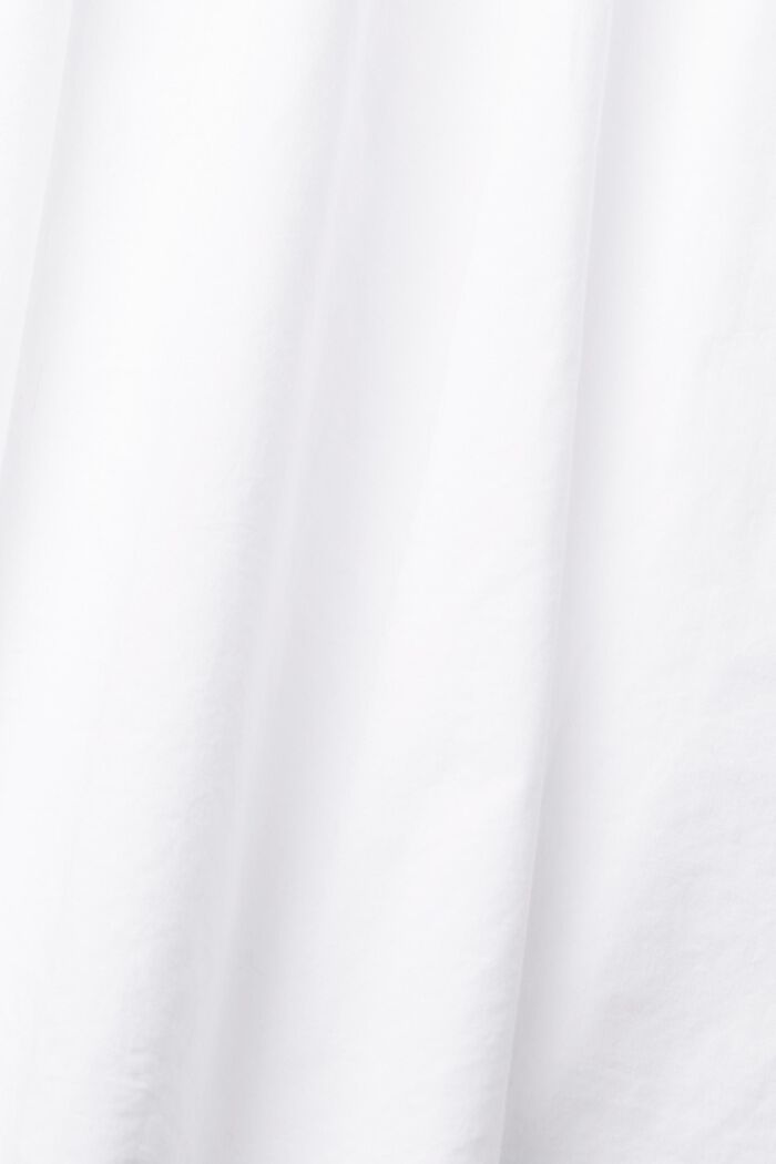 Blusa con puños avolantados, WHITE, detail image number 1