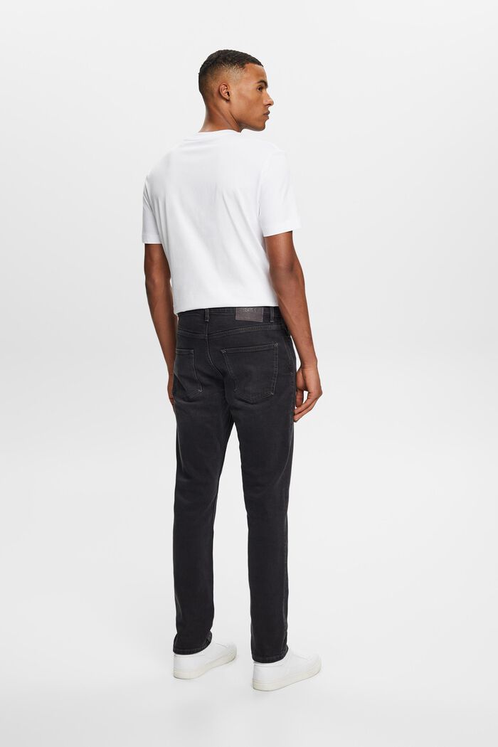 Jeans mid-rise slim fit, BLACK DARK WASHED, detail image number 3