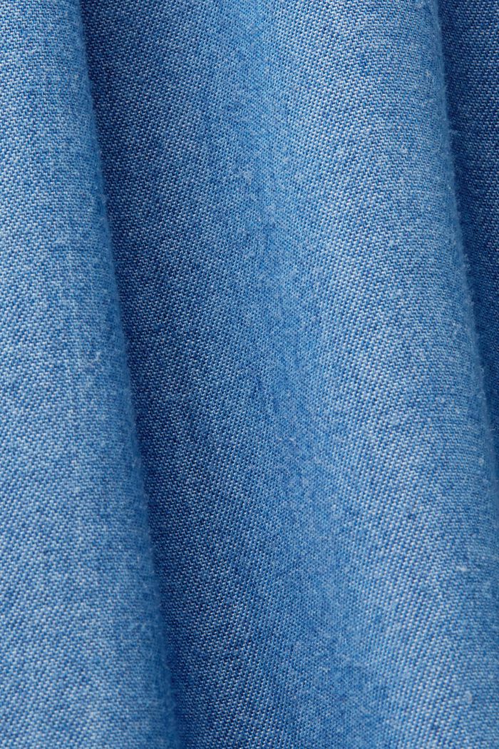 Blusa sin mangas con acabado vaquero, TENCEL™, BLUE MEDIUM WASHED, detail image number 5
