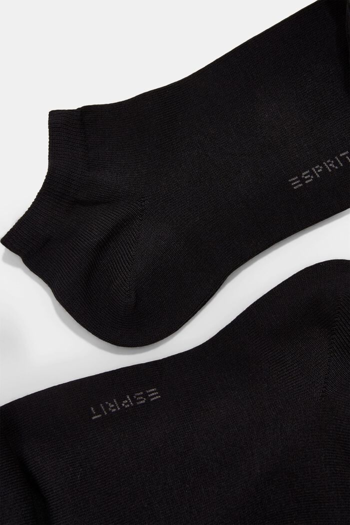 Pack de 10 pares de calcetines para deportivas, mezcla de algodón ecológico, BLACK, overview