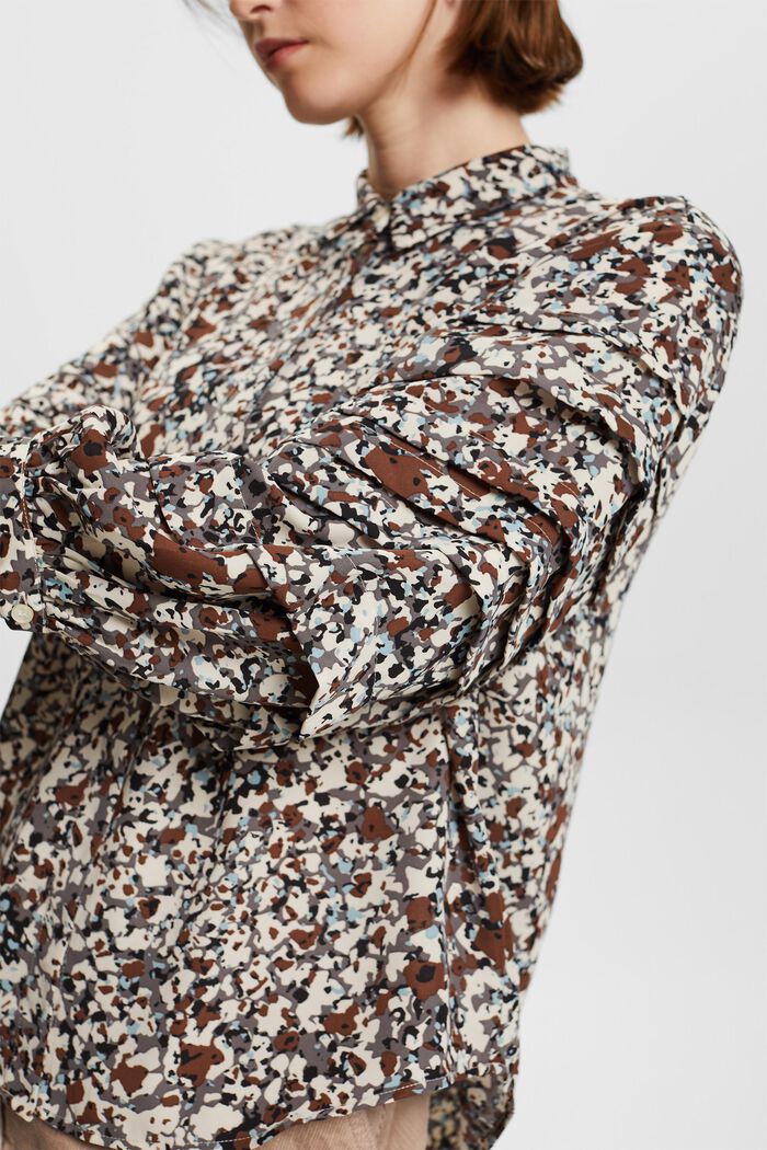 Reciclada: blusa estampada, BROWN, detail image number 2