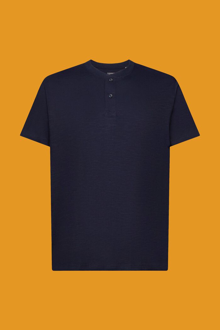 Camiseta henley de algodón, NAVY, detail image number 5
