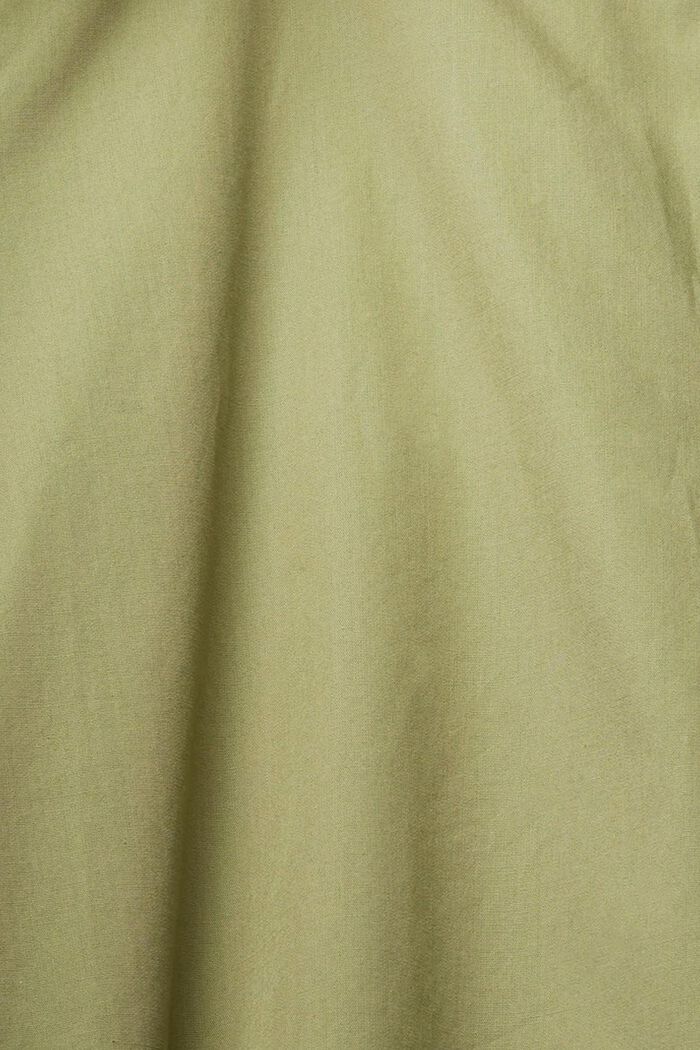 Vestido de línea en A de algodón ecológico, LIGHT KHAKI, detail image number 5