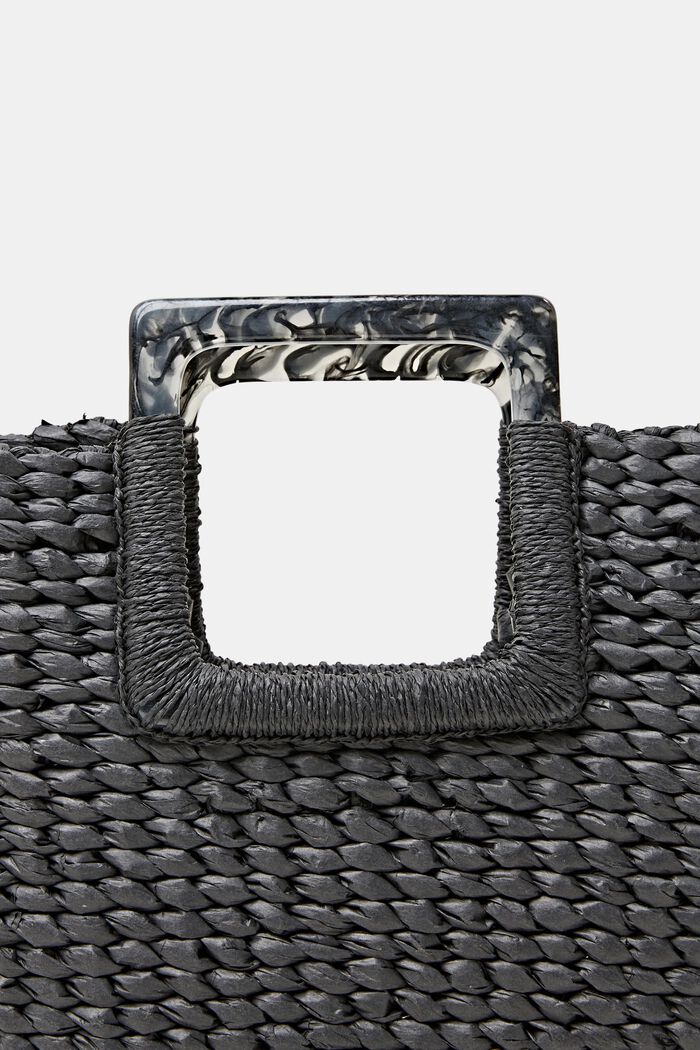 Bolso de mano realizado en tejido, BLACK, detail image number 1