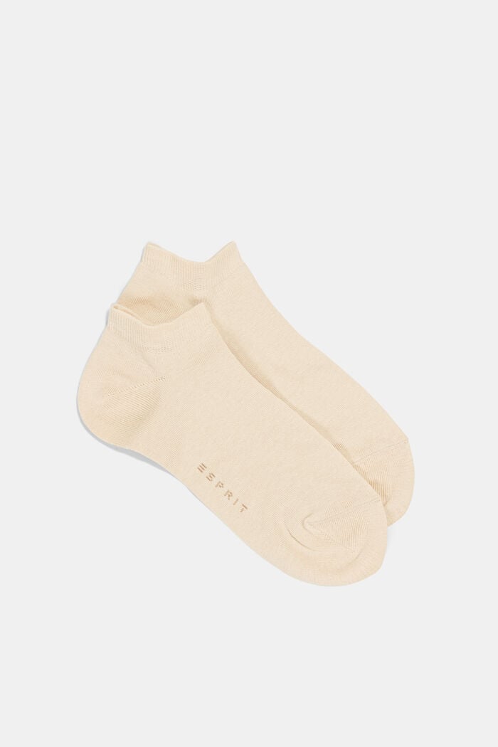 Pack de 2 pares de calcetines deportivos, mezcla de algodón ecológico, CREAM, overview