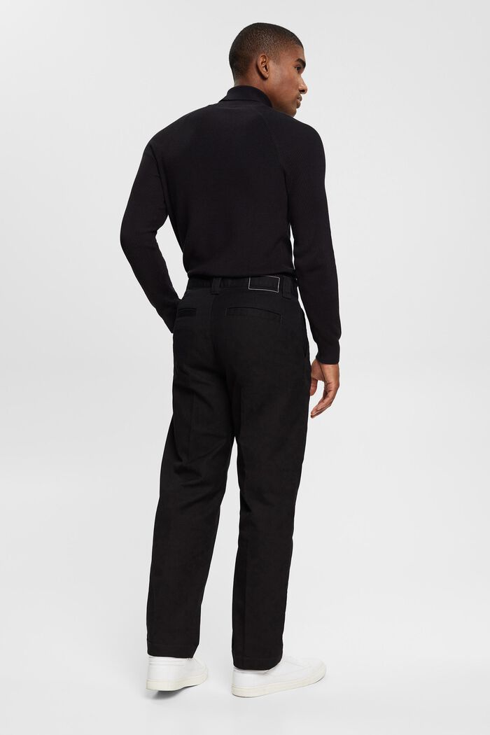 Pantalón chino holgado, BLACK, detail image number 5