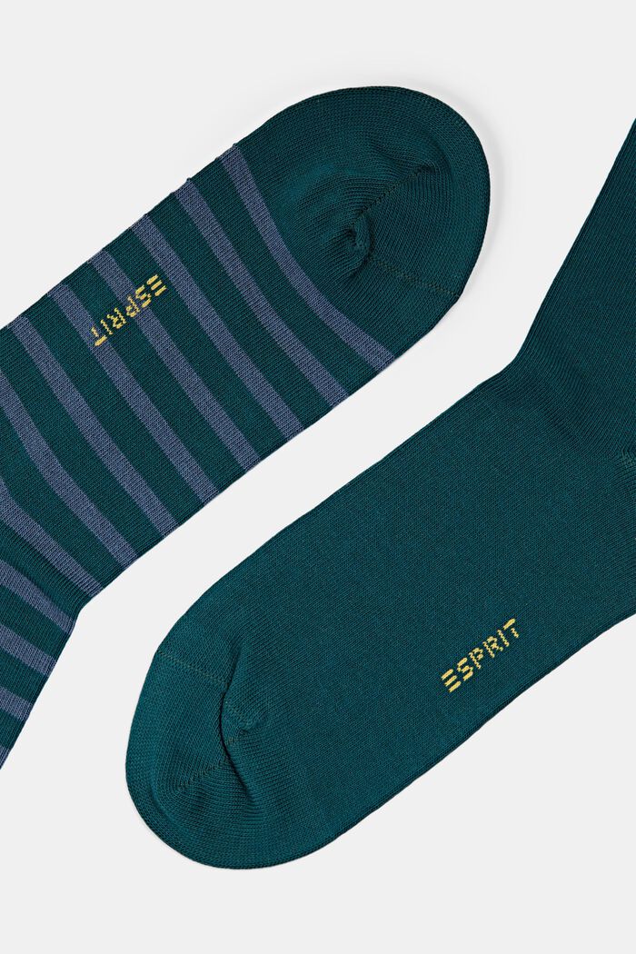 Pack de 2 pares de calcetines de punto grueso, PETROL, detail image number 1