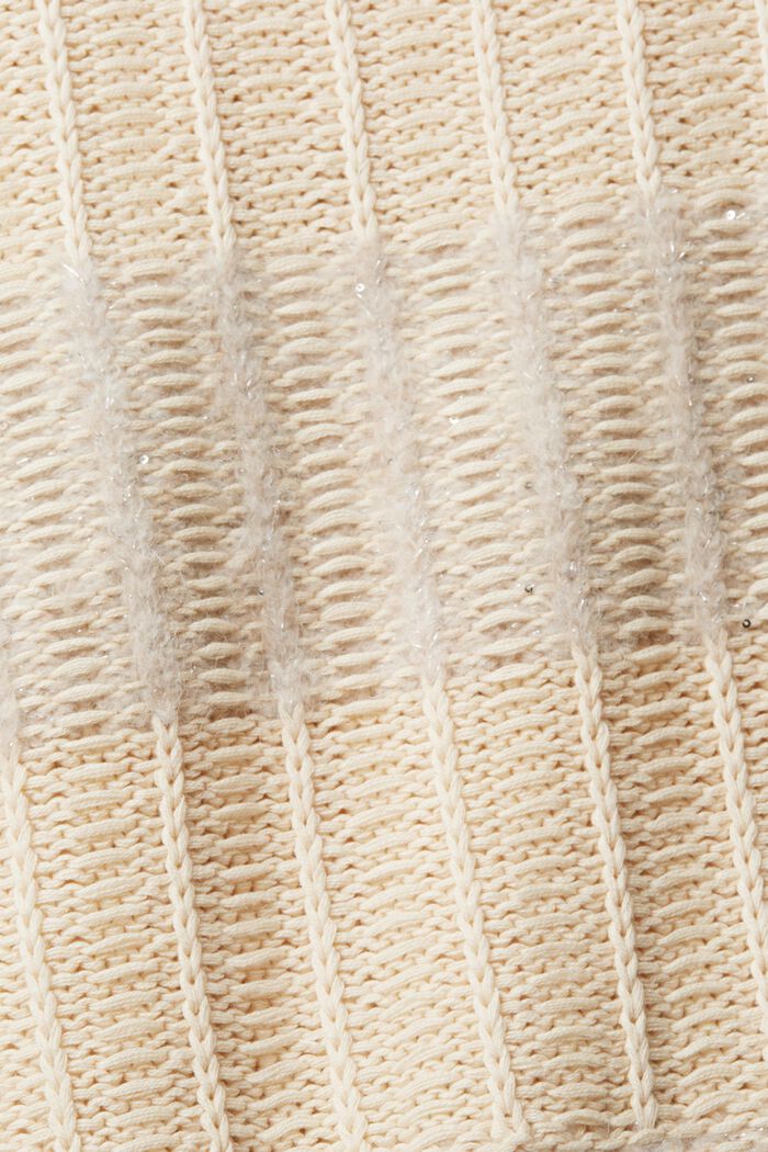Jersey texturizado con lentejuelas, OFF WHITE, detail image number 6