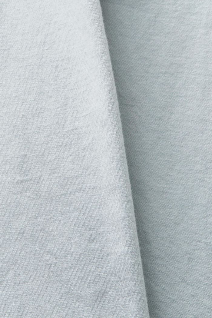 Camisa de sarga de corte normal, PASTEL BLUE, detail image number 6