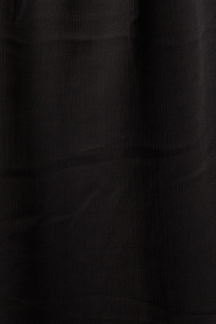 Vestido corto de gasa de crepé, BLACK, detail image number 5