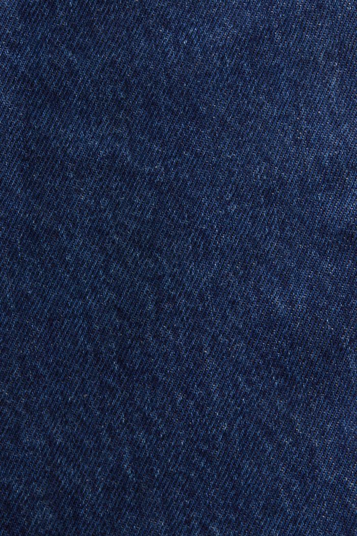 Jeans high-rise straight fit, BLUE DARK WASHED, detail image number 4