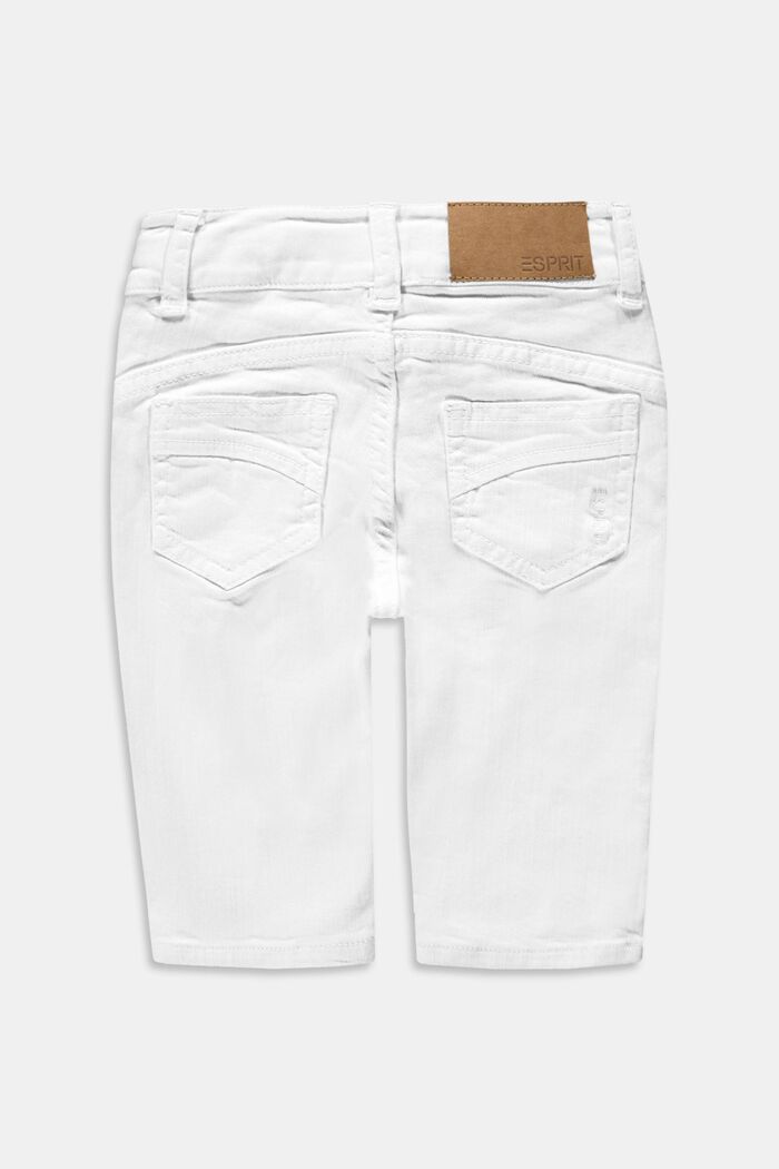 Reciclados: pantalones capri con cintura ajustable, WHITE, detail image number 1