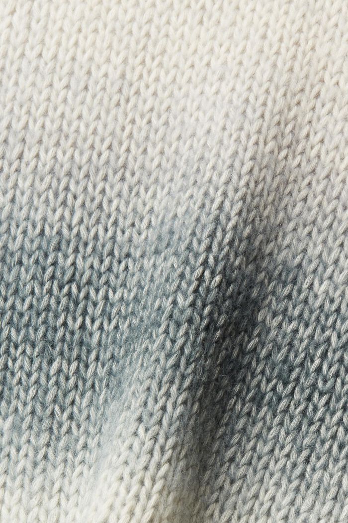 Cárdigan confeccionado en una mezcla de algodón con diseño degradado, GUN METAL, detail image number 4