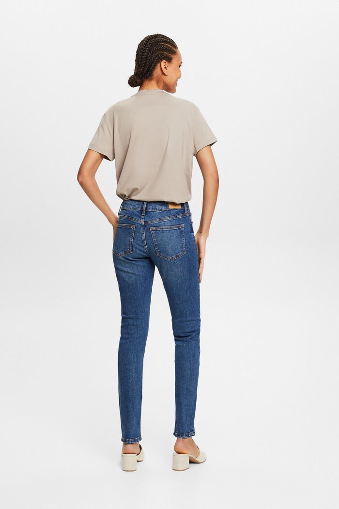 Jeans mid-rise slim fit, BLUE MEDIUM WASHED, detail image number 2