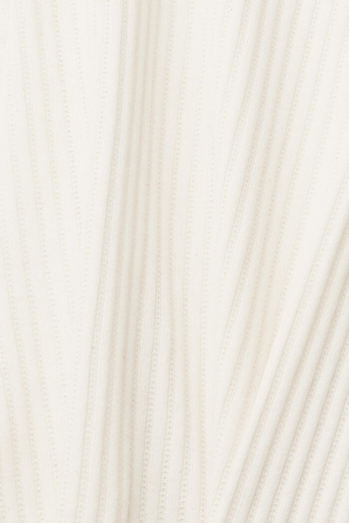 Top con diseño pointelle, OFF WHITE, detail image number 5