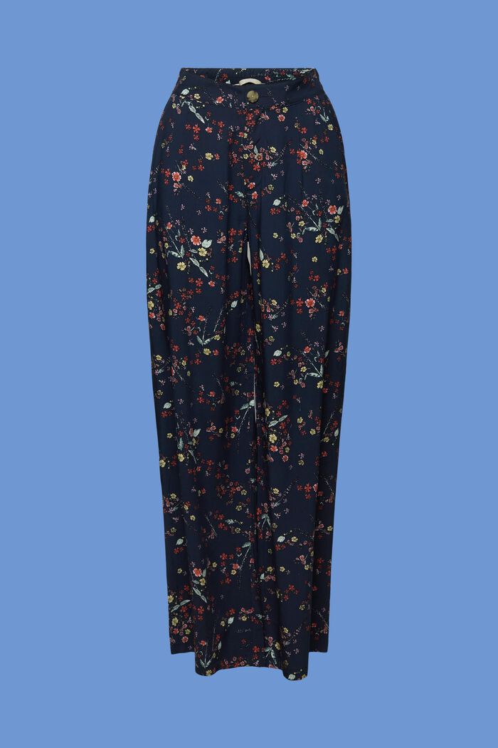 Pantalones de pernera ancha, LENZING™ ECOVERO™, DARK BLUE, detail image number 7