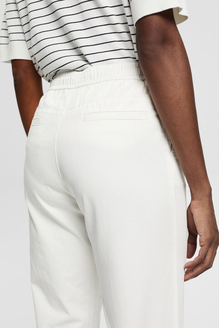 pantalones chinos con cordón en la cintura, WHITE, detail image number 2