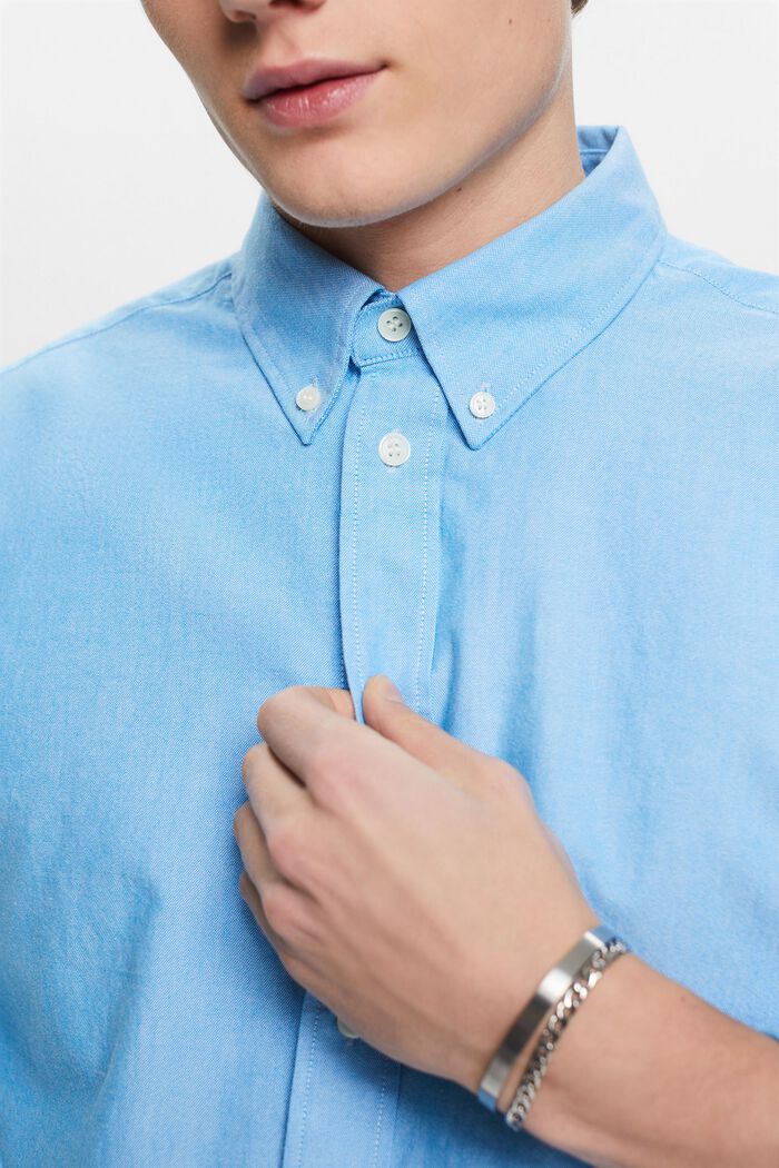 Camiseta oxford de algodón, BLUE, detail image number 2