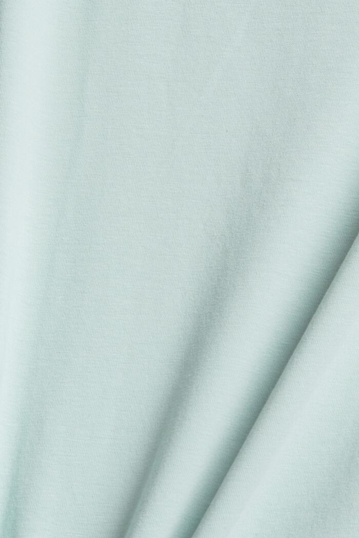 Camiseta deportiva con detalle de malla, algodón ecológico, PASTEL GREEN, detail image number 4