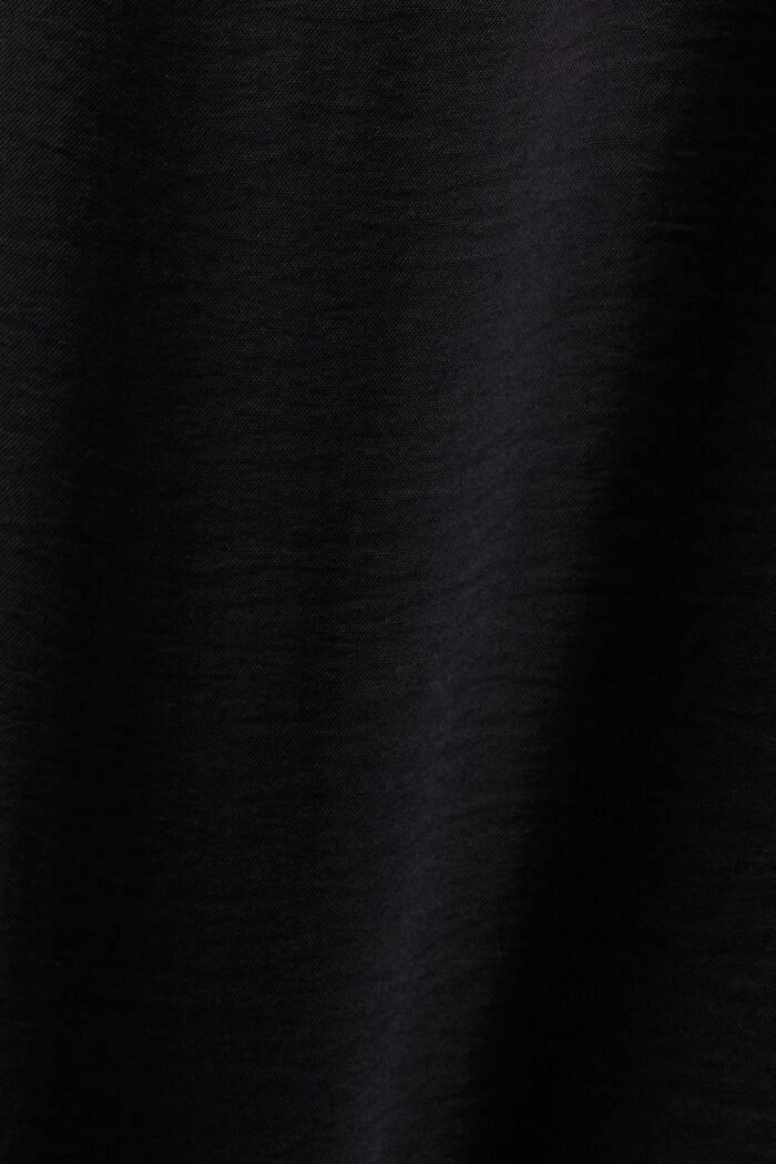 Blusa de crepé con mangas elásticas, BLACK, detail image number 5