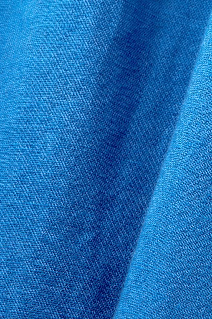 Minivestido, mezcla de algodón y lino, BRIGHT BLUE, detail image number 5