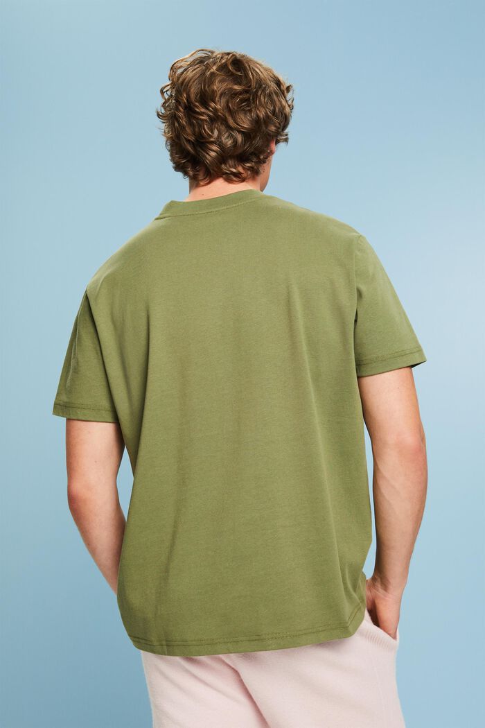 Camiseta unisex en jersey de algodón con logotipo, OLIVE, detail image number 2