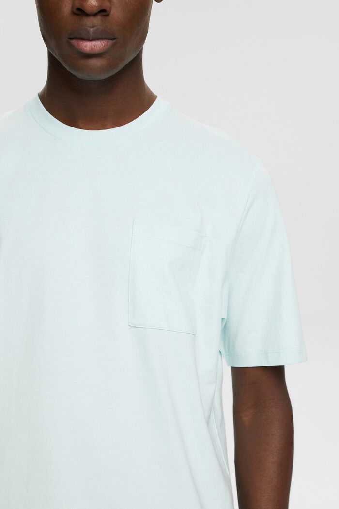 Camiseta de tejido jersey, 100% algodón, LIGHT AQUA GREEN, detail image number 2