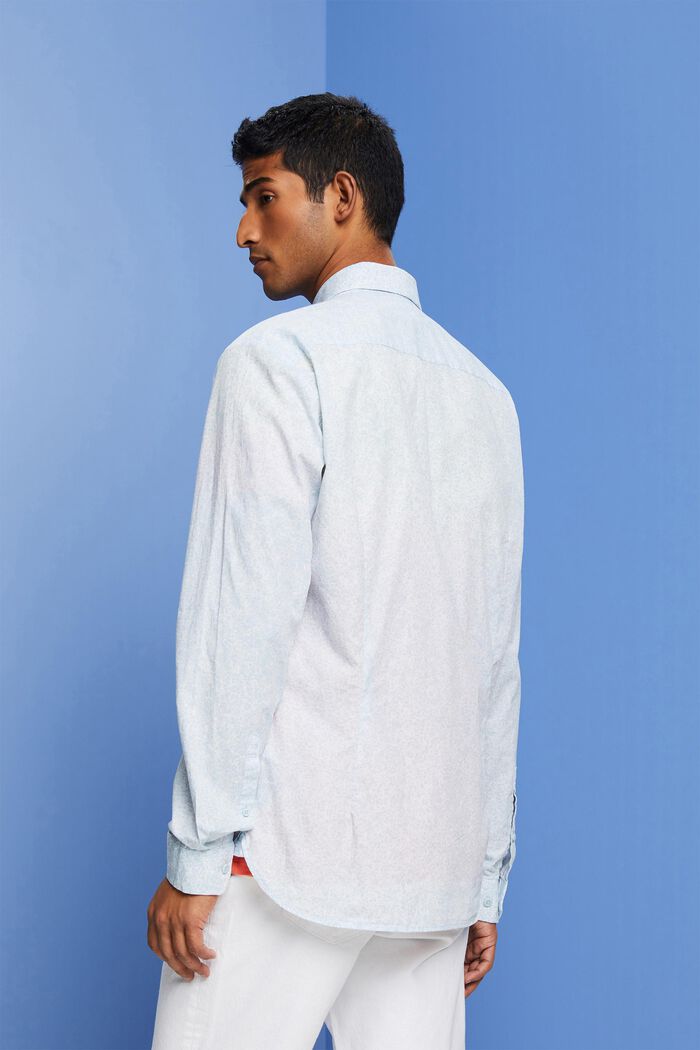 Camisa estampada, 100% algodón, LIGHT BLUE LAVENDER, detail image number 3
