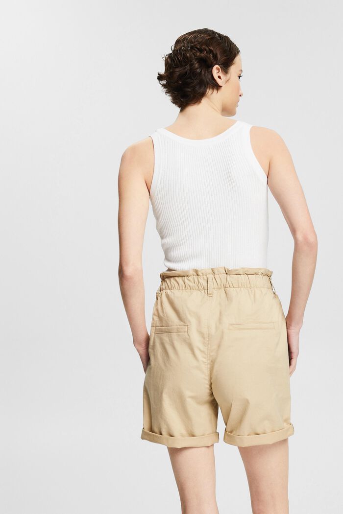 Pantalones cortos ligeros con cintura elástica, SAND, detail image number 2