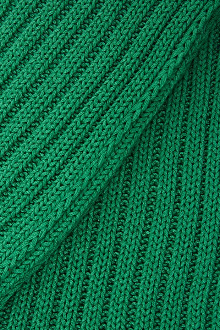 Bufanda cerrada de punto acanalado, 100% algodón, GREEN, detail image number 1